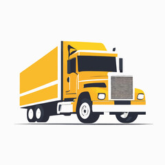 truck logo on a white background 