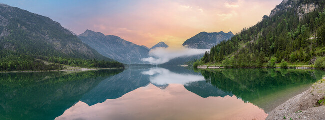 Plansee, lake in the Austrian Alps