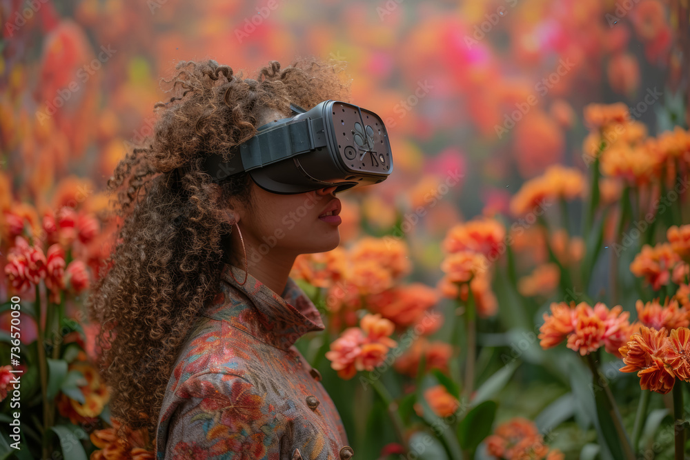 Poster a virtual reality art therapy experience where users can create digital artwork in a visually stimul
