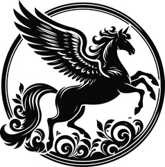 Fototapeta premium silhouette flowers ornament decoration, floral vector design