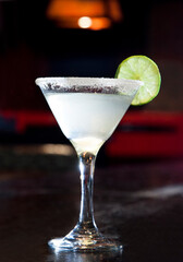 Margarita cocktail at the bar