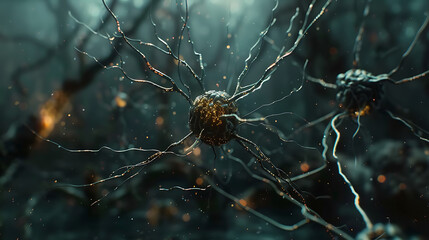 Macro presentation of neural network in the human brain or nervous system