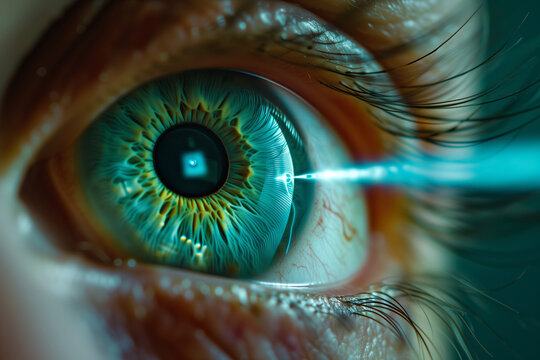 Futuristic Focus, Non-Invasive Laser Eye Treatment in Progress