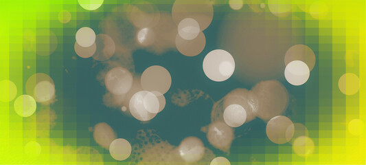 Green bokeh background for banner, poster, event, celebrations, ad, and various design works