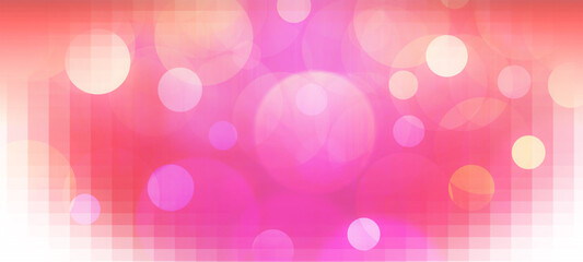 Pink bokeh background for banner, poster, event, celebrations, ad, and various design works