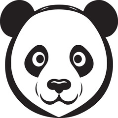 panda head vector illustration