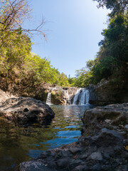 Cascada La Tortuga en el Valle de Anton en verano