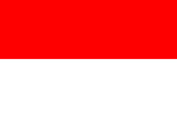 Countries and cultures: the flag of Indonesia