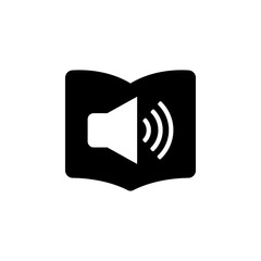 Audio Newspaper Flat Vector Icon