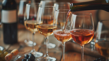 Naklejka premium Wine Tasting Elegance