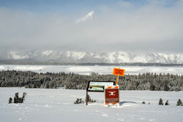 No Drone area; Grand Teton NP; Wyoming