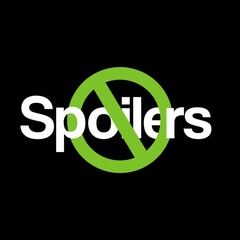 No Spoilers Cancelled Flat Style Sign. Pink no sign. 