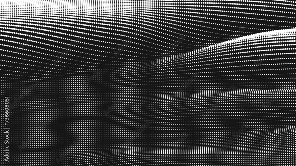 Poster point wave smooth texture. abstract dot background. technological cyberspace background.