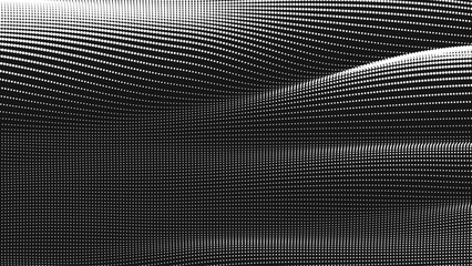 Point wave smooth texture. Abstract dot background. Technological cyberspace background.