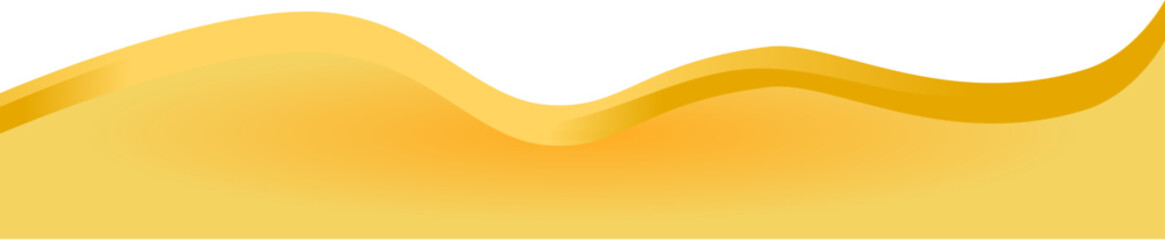 Golden flowing border with color gradient for banner and advertisement