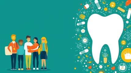 Interactive tooth implant poll image with space for discussion   participation encouragement