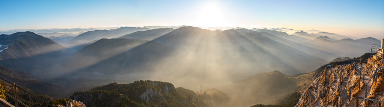 Sonnenstrahlen vom Wendelstein