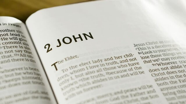 Bible - 2 John - Slide Right to Level