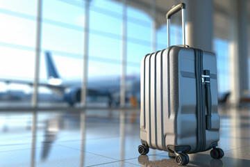 Luggage on Tiled Floor