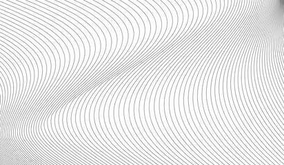 vector Illustration of the pattern of black lines on white background. 