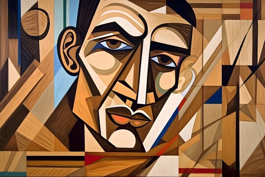 PC0001211 suave man looking at camera on wooden wall, constructivism art style, high resolution, clean detailed