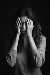 woman suffering from fatigue discomfort