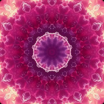 Spring Clouds Animated Mandala Kaleidoscope