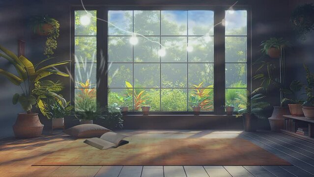 view behind the window