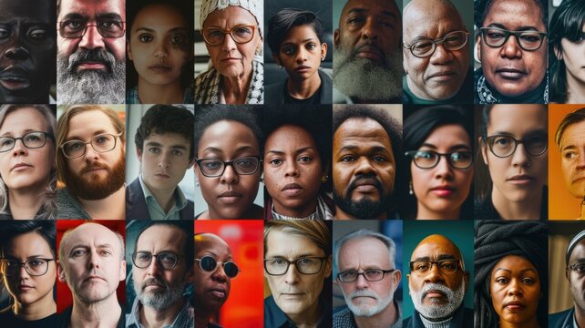collage of diverse Muslims from around the world celebrating Eid al-Fitr, emphasizing global unity and diversity