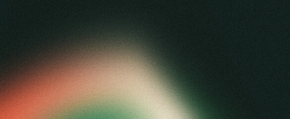 Dark grainy gradient background green orange abstract glowing colors on black backdrop noise texture banner poster header design