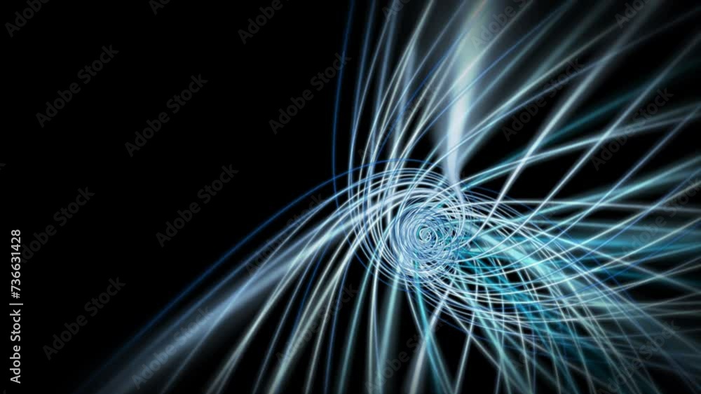 Poster futuristic video animation with stripe wave object in slow motion, 4096x2304 loop 4k