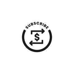 Subscribe Icon Or Subscribe label Vector isolated. Best Subscribe icon for apps, websites menu, print design, and more about Subscribe.