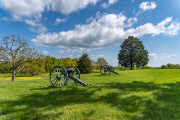 Mill Springs Battlefield National Monument in Kentucky. Last Stand Hill where Rutledge's Battery...