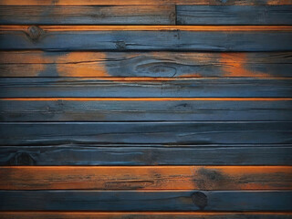 blue and orange and dirty wood wall wooden plank board texture background