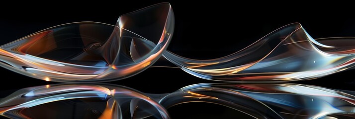 abstract glass sculptures background