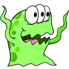 Foto op Plexiglas Cartoons cute monster alien png art