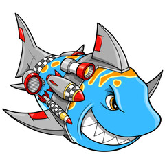 Robot Tech Shark png Art