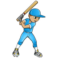 baseball player with bat PNG Art