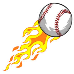  Flaming Fireball Baseball PNG Art © Blue Foliage