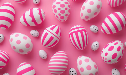 Fototapeta na wymiar pink easter eggs background