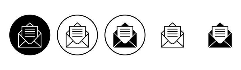 Mail icon set. email icon vector. E-mail icon. Envelope illustration