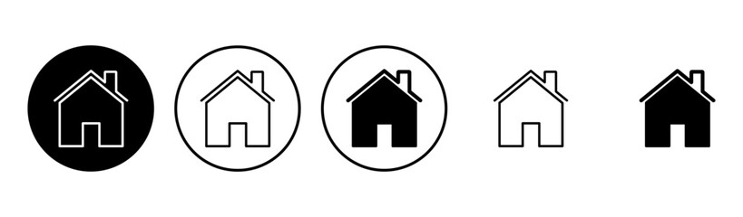 House icon set. Home icon vector