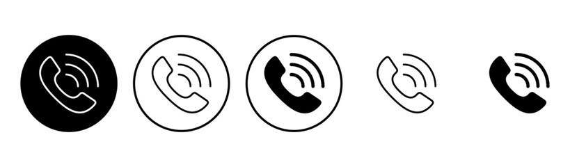 Call icon set. telephone icon vector. phone icon vector. contact us