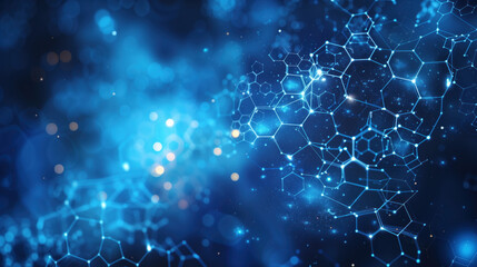 Naklejka premium Abstract medical blue background.