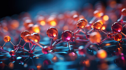 Abstract molecule model.