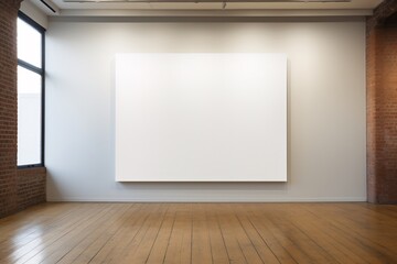 Fototapeta na wymiar a white rectangular object on a wall