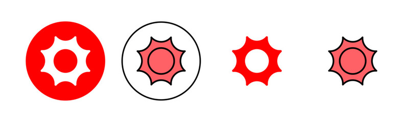 Sun icon set illustration. Brightness sign and symbol.
