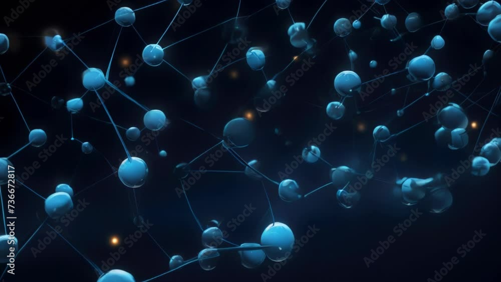 Poster cluster of balls connected to each other. perfect for illustrating unity, teamwork, or interconnecte