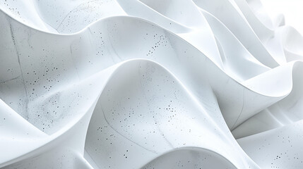 background with white wave building facade