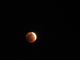 eclipse moon in the night
